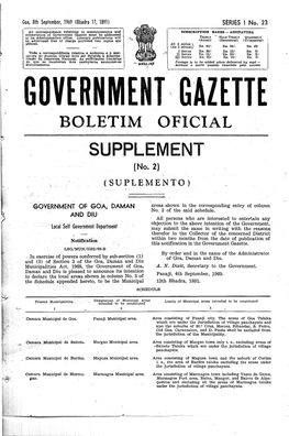 SUPPLEMENT (No.2) (SUPLEMENTO)