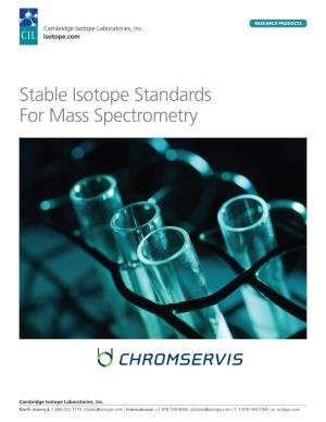 CIL Stable Isotopes for Mass Spectrometry