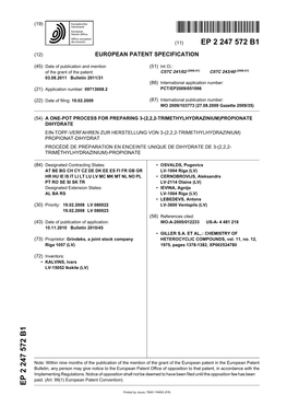 Propionate Dihydrate