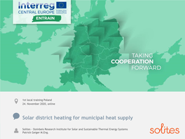 Solar District Heating for Municipal Heat Supply