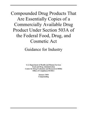 Product Under Section 503A of the Federal Food, Drug, and Cosmetic Act