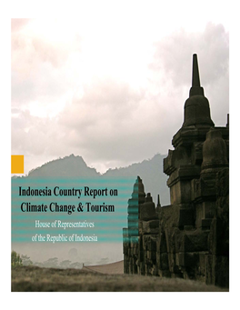 Indonesia Country Report on Climate Change & Tourism