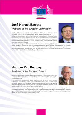 Herman Van Rompuy José Manuel Barroso