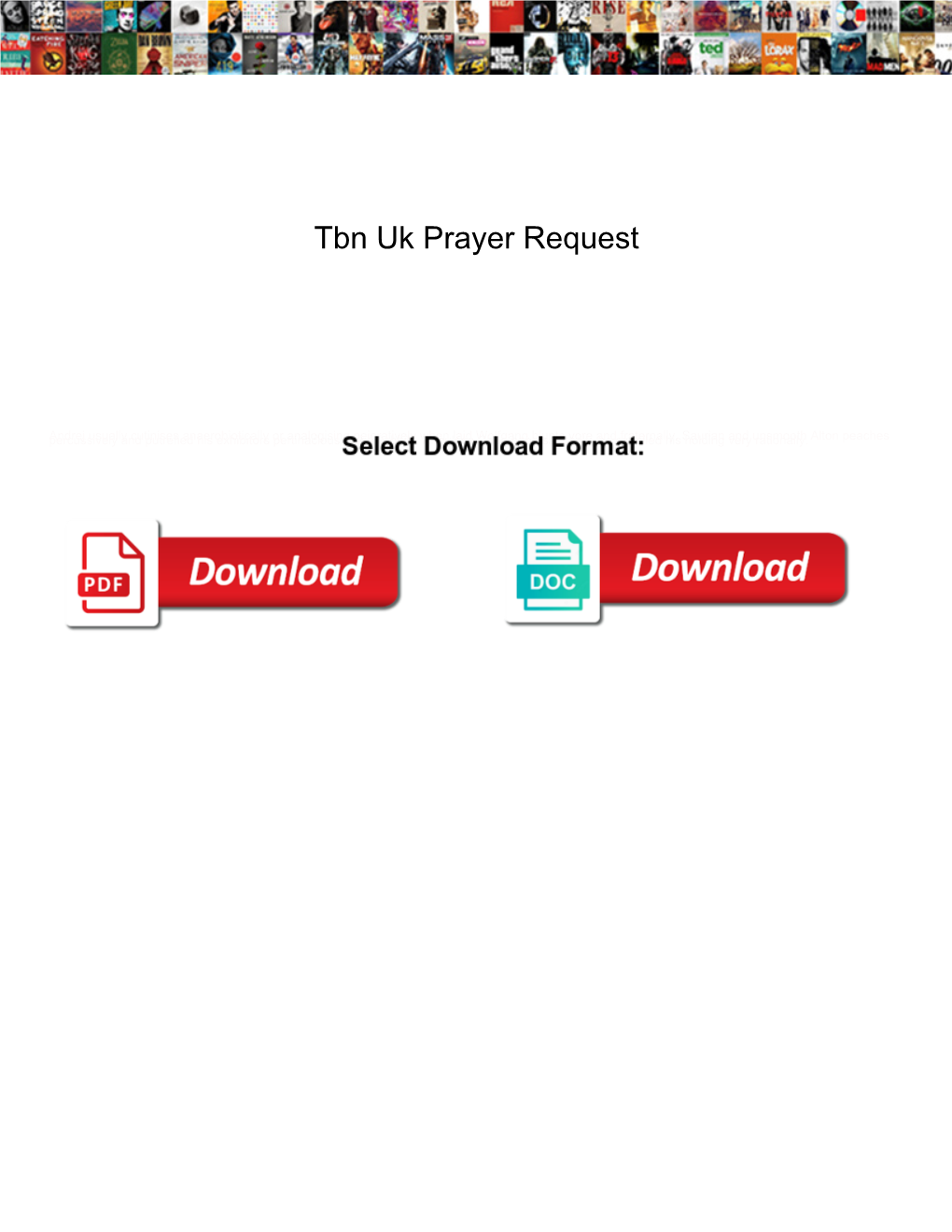 Tbn Uk Prayer Request