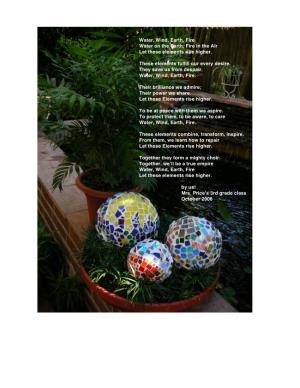 Mrs. Price's Garden Sphere Class Project 2006