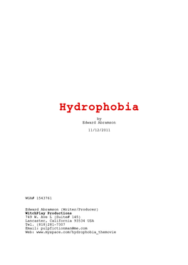 Hydrophobia-6 Typo.Fdx Script