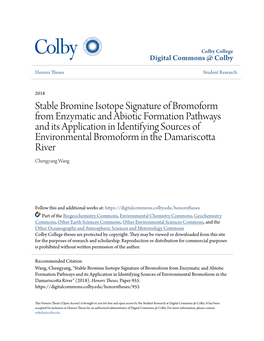 Stable Bromine Isotope Signature of Bromoform from Enzymatic and Abiotic Formation Pathways and Its Application in Identifying S