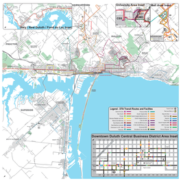 Downtown Duluth Central Business District Area Inset