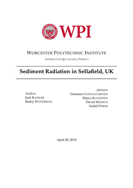 Sediment Radiation in Sellafield, UK