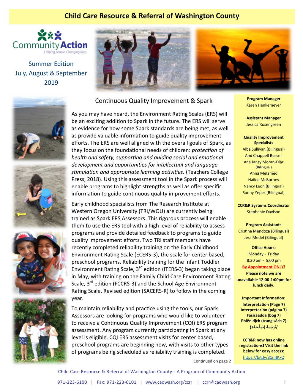 Child Care Resource & Referral of Washington County