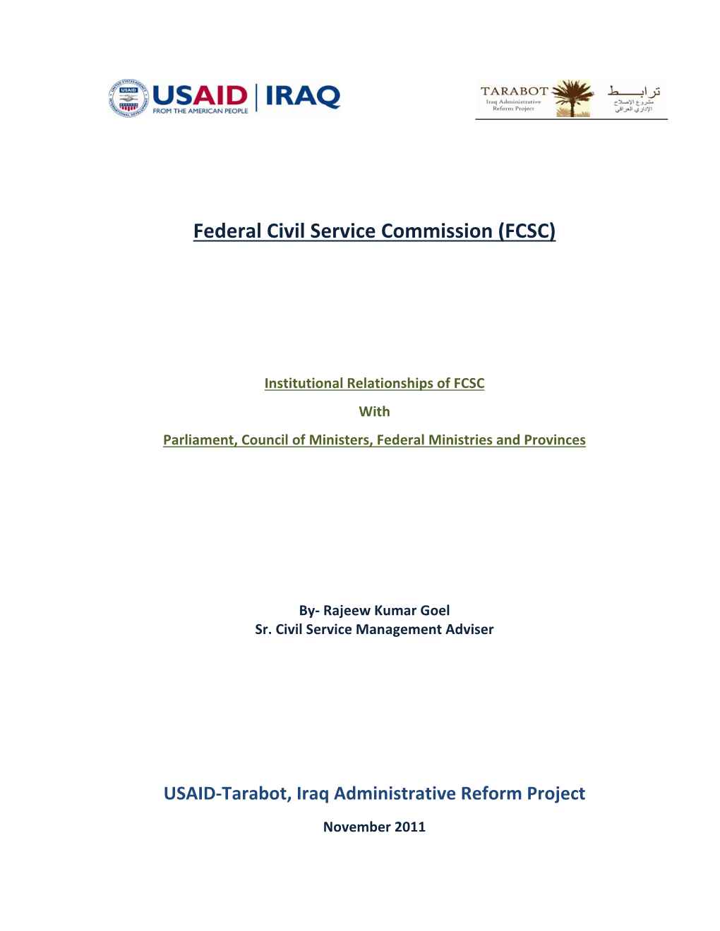 Federal Civil Service Commission (FCSC)