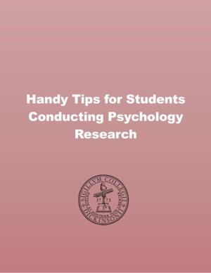 Handy Tips for Students Conducting Psychology Research