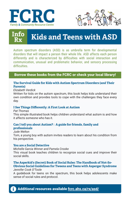 Kids and Teens with ASD