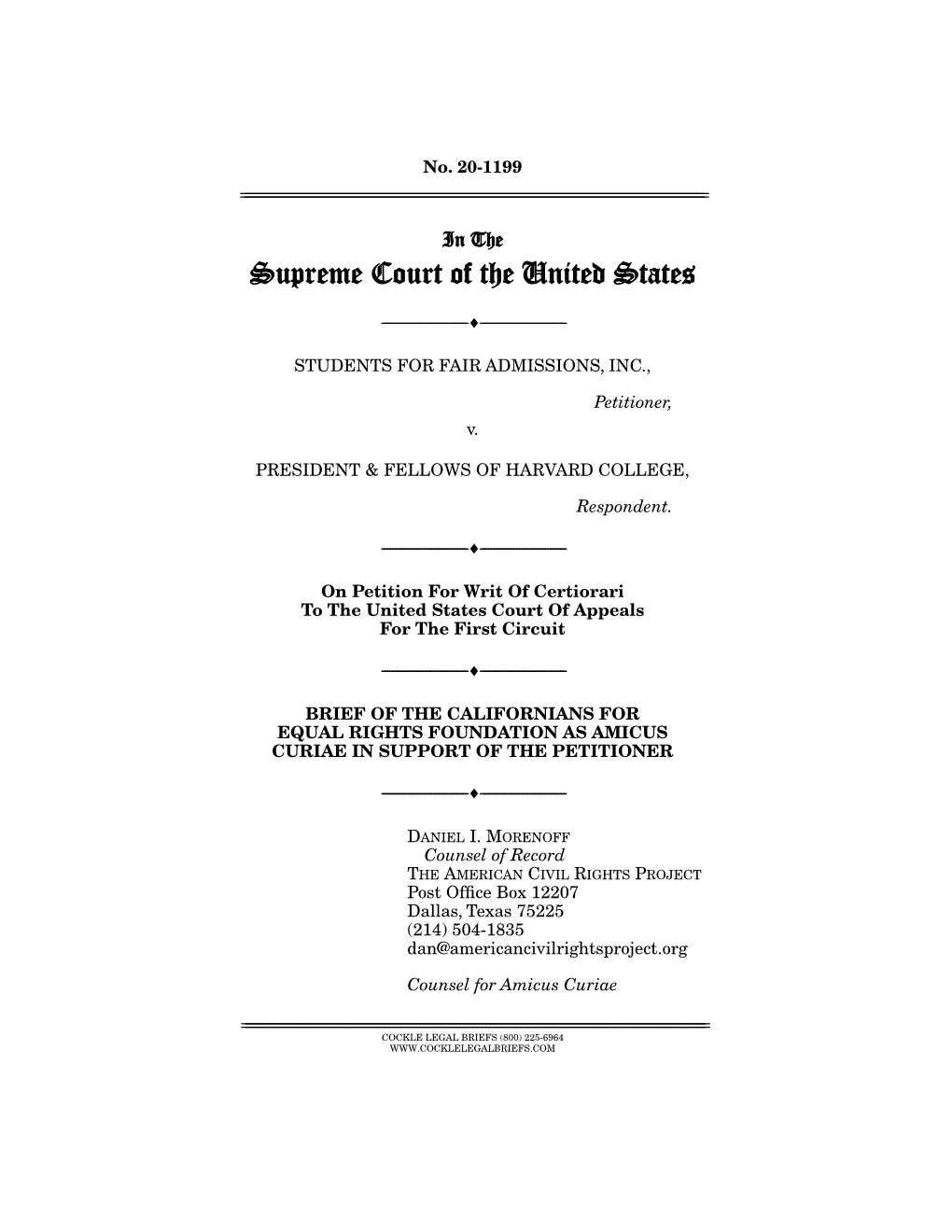 Amicus Briefs); Id