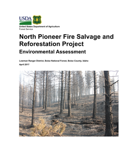 North Pioneer Fire Salvage and Reforestation Project Environmental Assessment