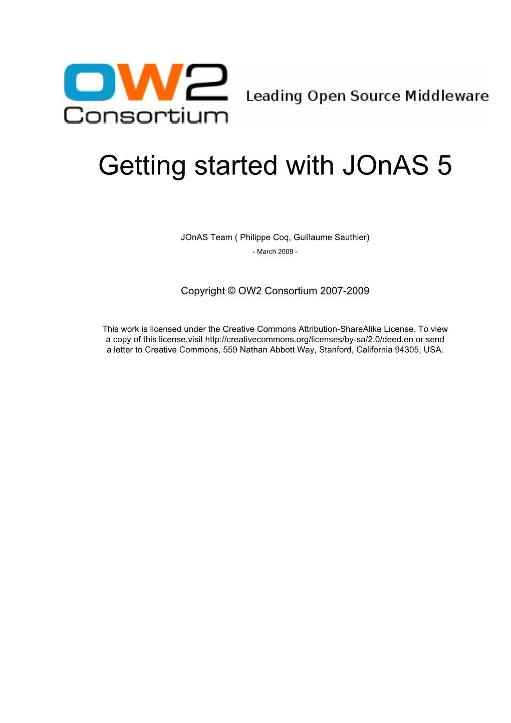 Getting Started with Jonas 5