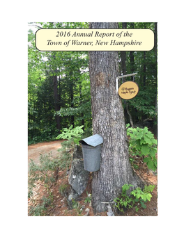 Annual Report of the Town of Warner, New Hampshire