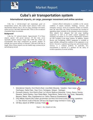 Air Transportation System International Airports, Air Cargo, Passenger Movement and Airline Services