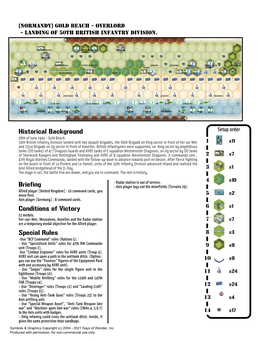 Historical Background Briefing Conditions of Victory Special Rules