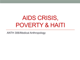 Paul Farmer and Arthur Kleinman: AIDS As Human Suffering