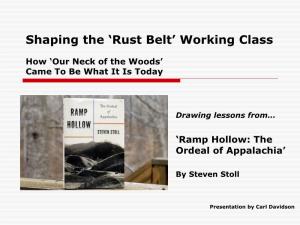 Rust Belt’ Working Class