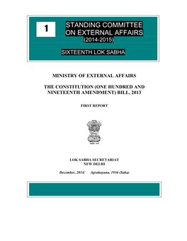 Standing Committee on External Affairs (2014-2015)