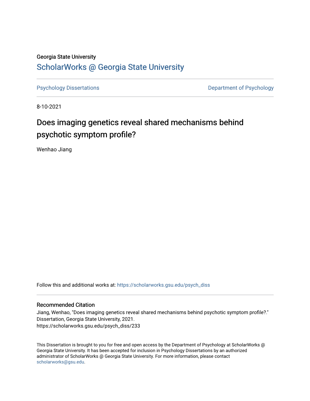 Does Imaging Genetics Reveal Shared Mechanisms Behind Psychotic Symptom Profile?