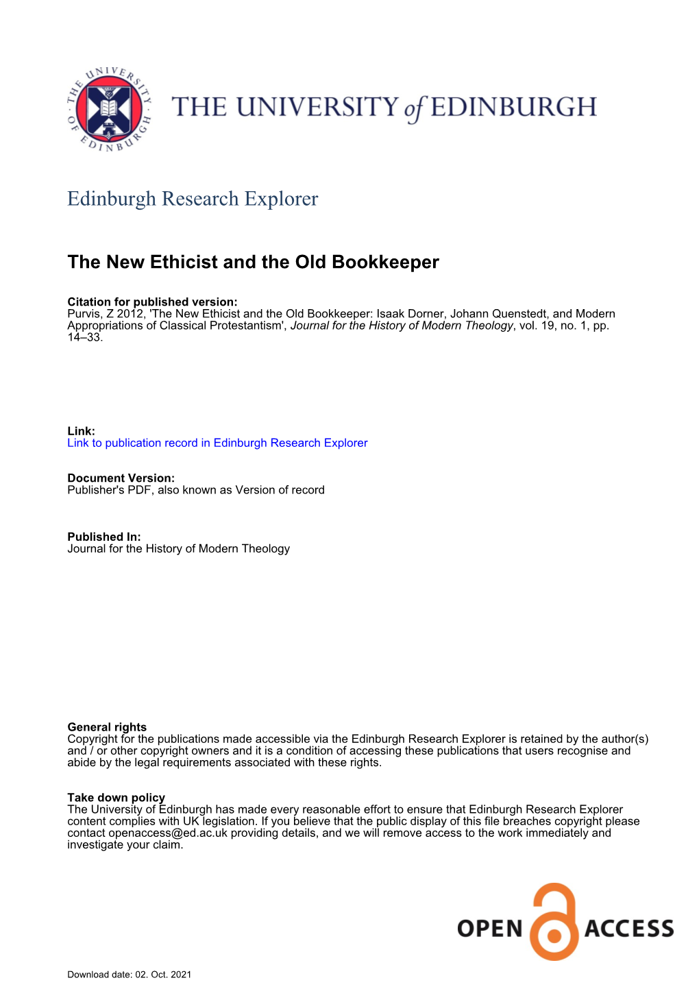 Edinburgh Research Explorer