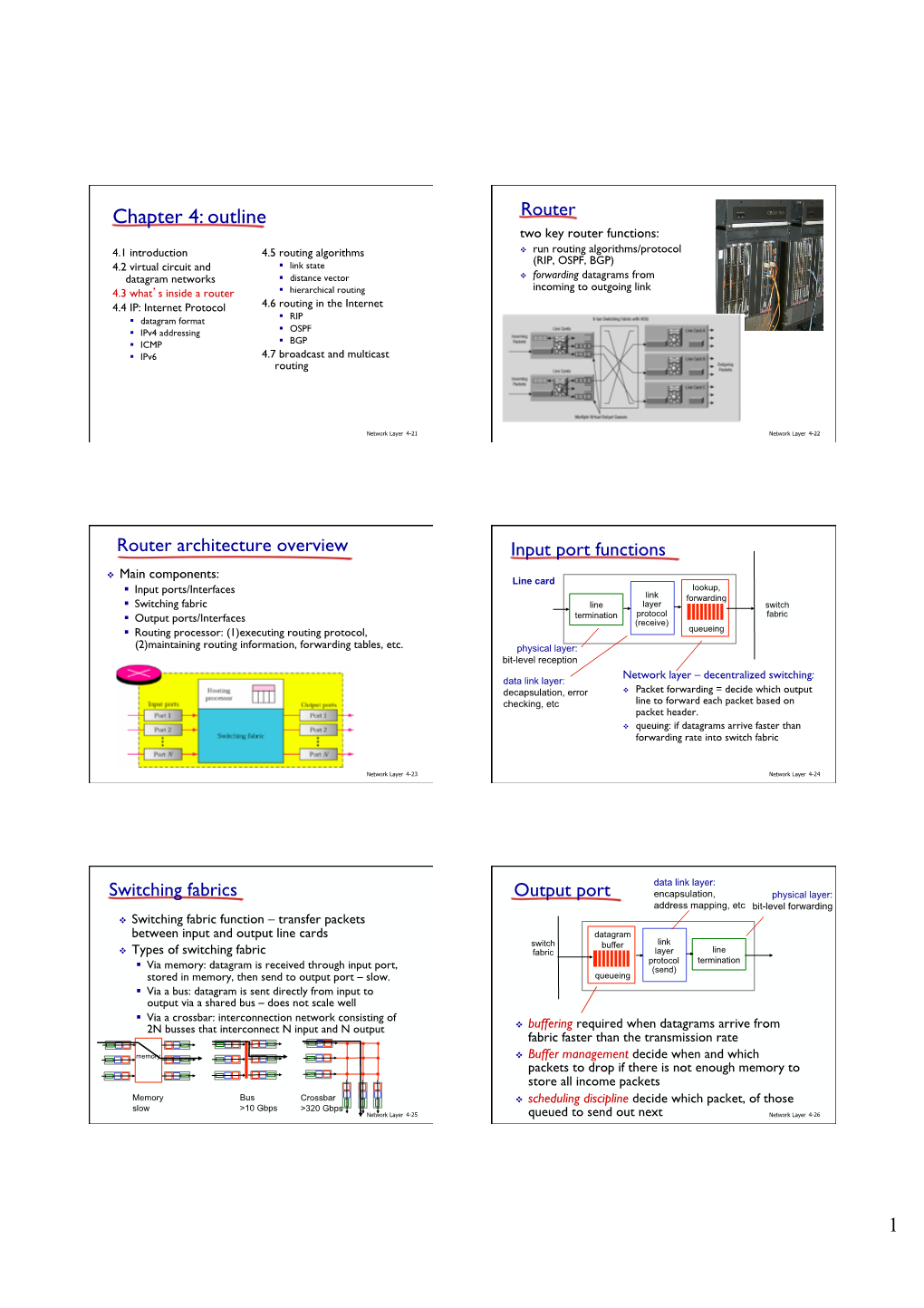 Chapter 4: Outline