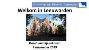 Welkom in Leeuwarden