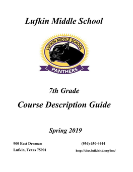 Course Description Guide