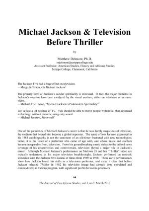 Michael Jackson & Television Before Thriller