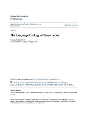 The Language Ecology of Sierra Leone