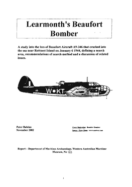 Learmonth's Beaufort Bomber