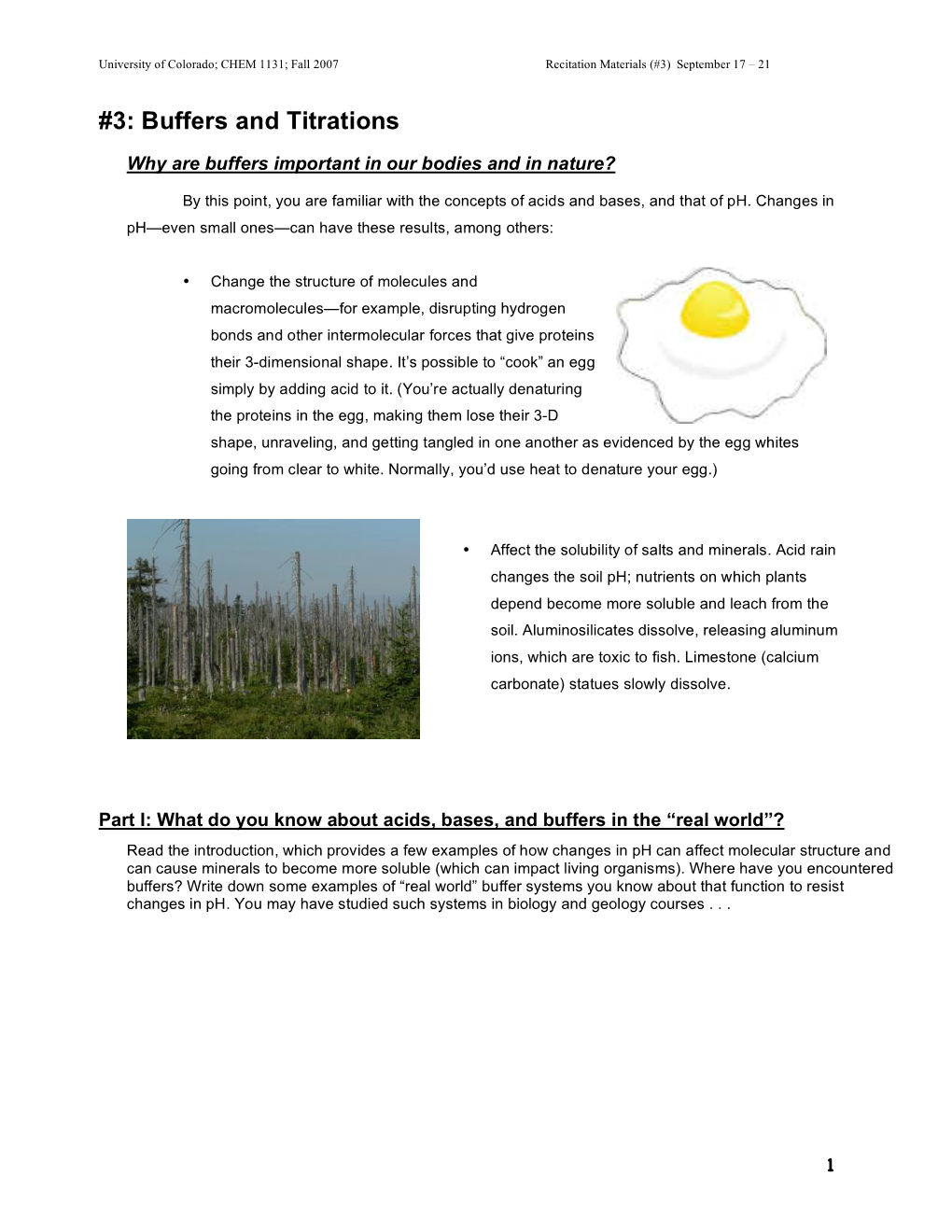 3: Buffers and Titrations