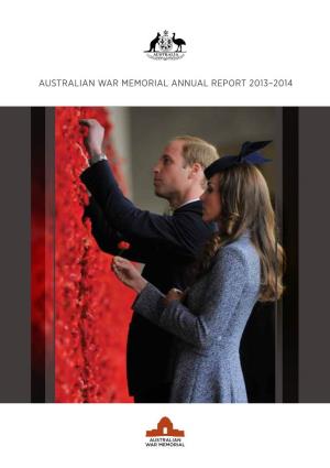 Australian War Memorial Annual Report 2013–2014