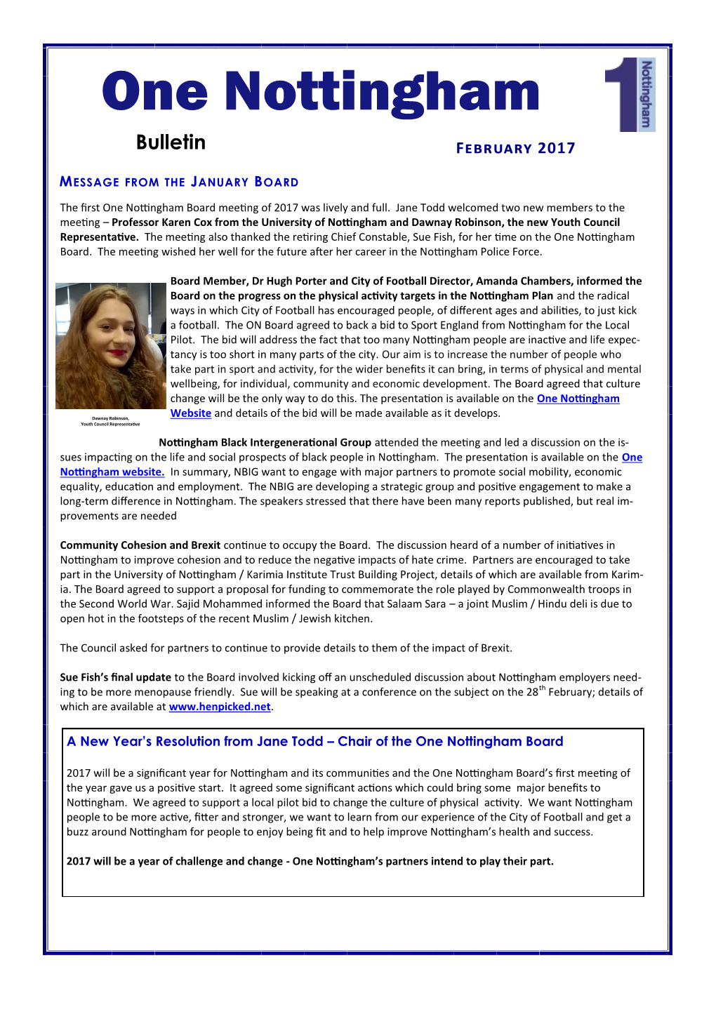 Bulletin February 2017