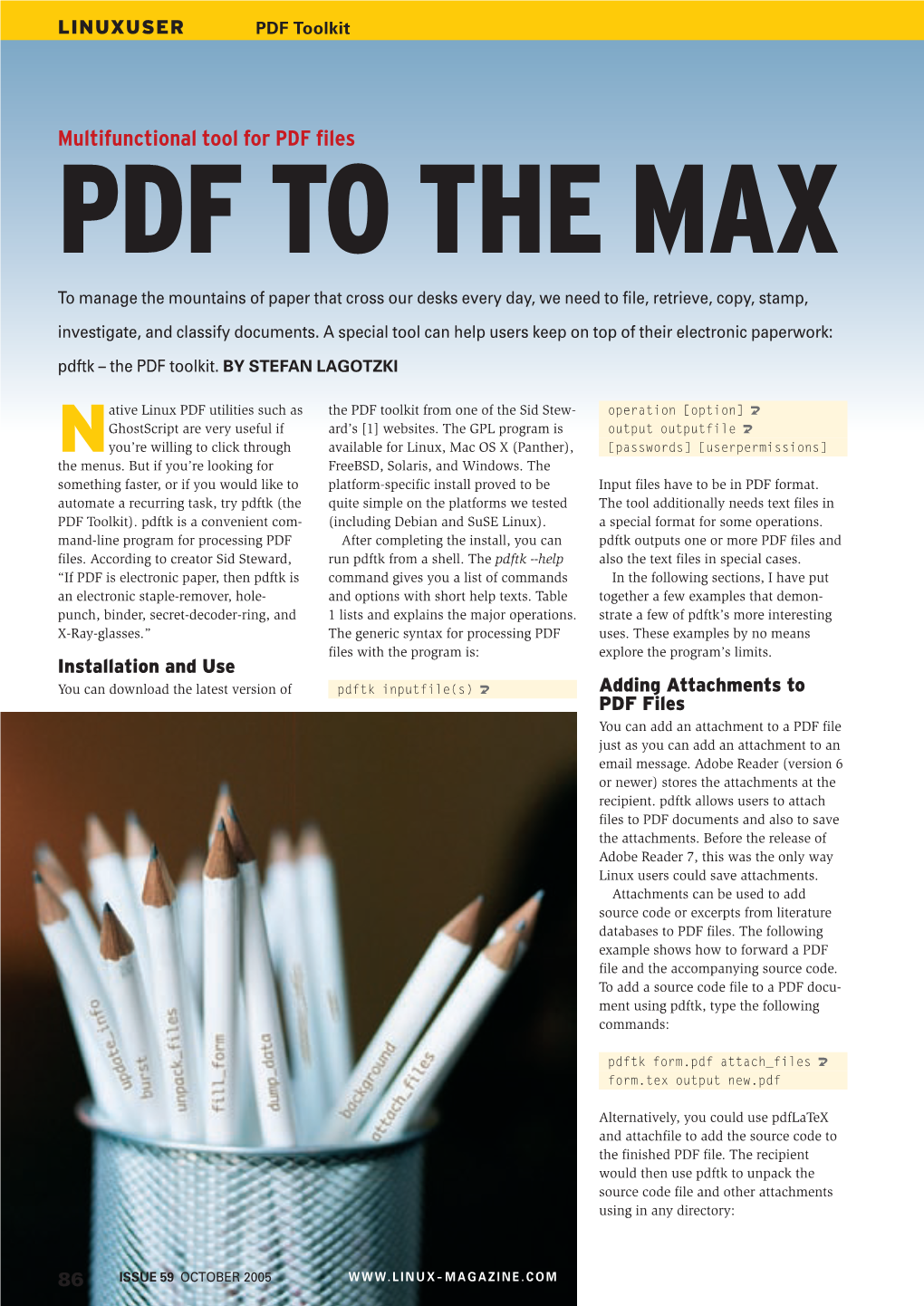 Multifunctional Tool for PDF Files