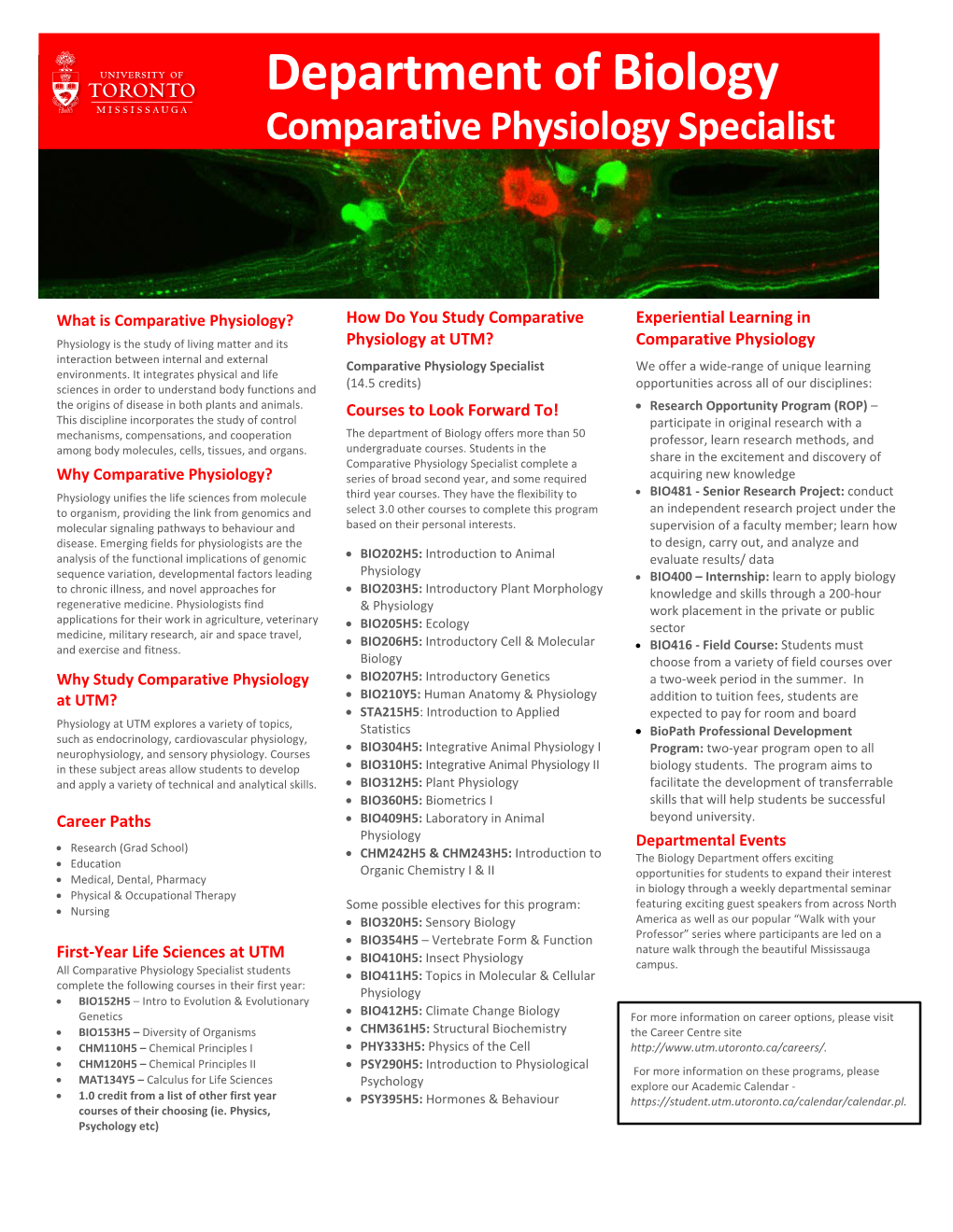 Comparative Physiology Specialist