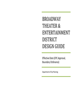 Broadway Theater & Entertainment District