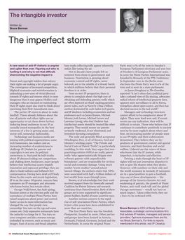 The Imperfect Storm
