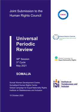 Universal Periodic Review: Somalia, A/HRC/18/6 (11 July 2011)