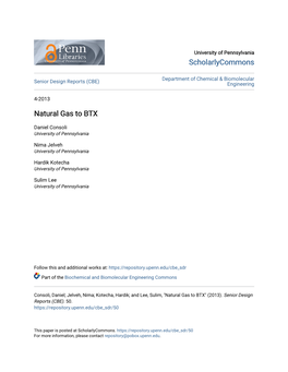 Natural Gas to BTX