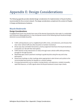 BMP Appendix E: Design Considerations