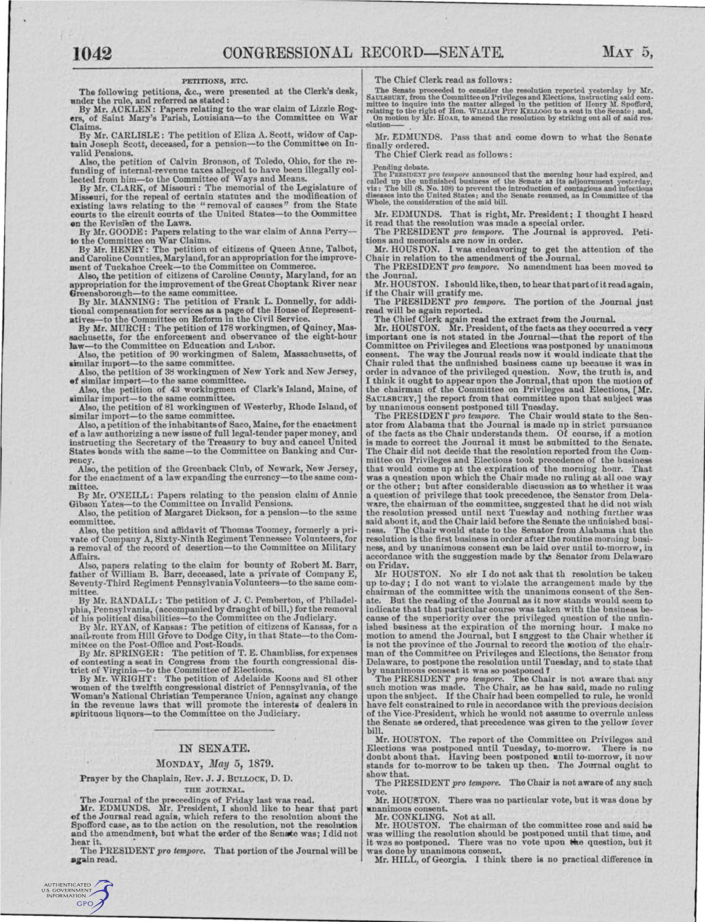 Congressional Record-Senate. M '.Ay 5