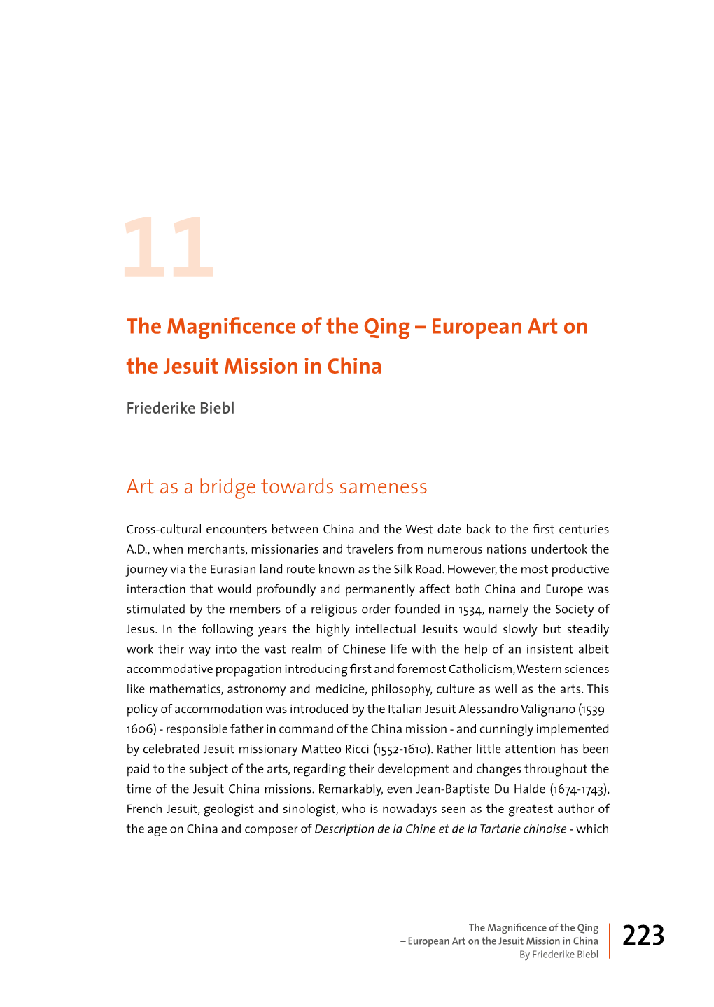 The Magnificence of the Qing – European Art on the Jesuit Mission in China