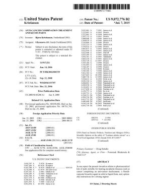 (12) United States Patent (10) Patent No.: US 9,072,776 B2 Kristiansen (45) Date of Patent: *Jul