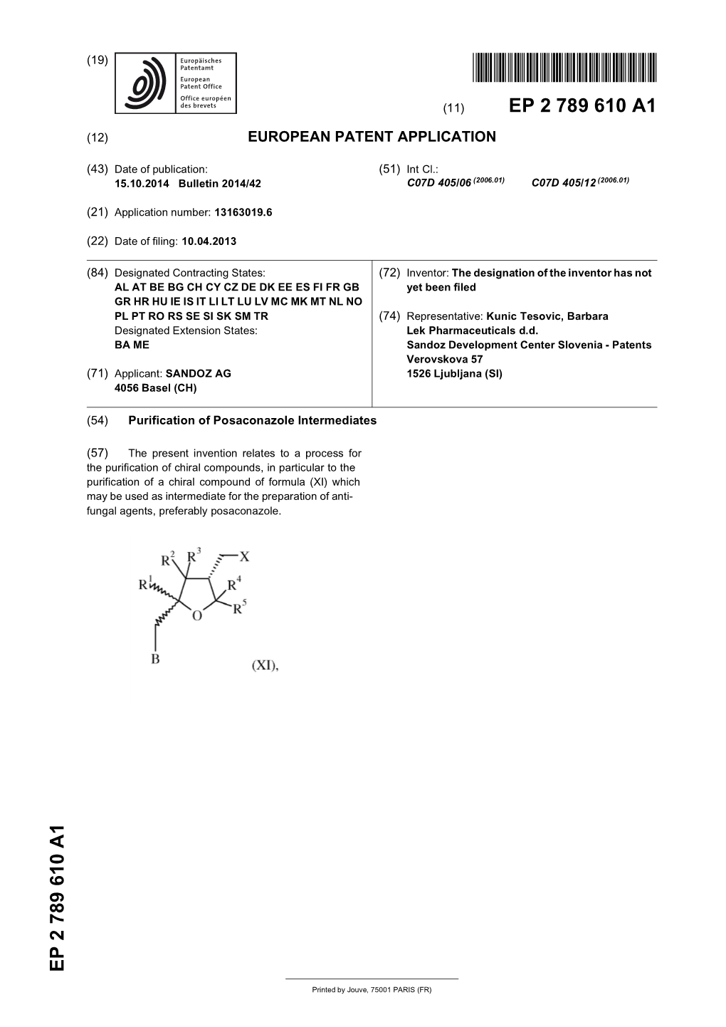 Purification of Posaconazole Intermediates