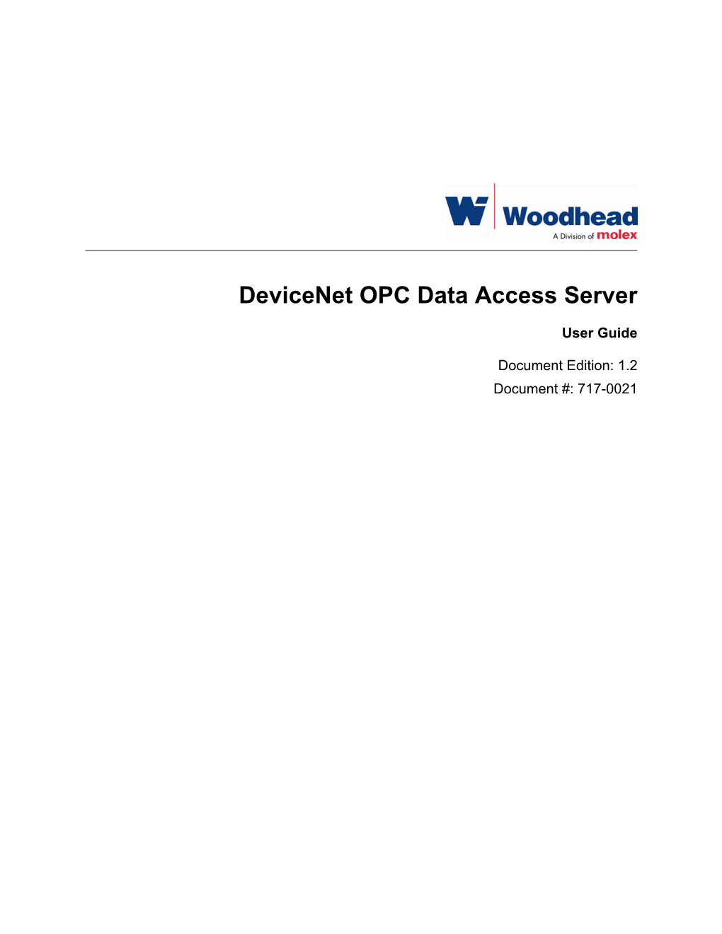 Devicenet OPC Data Access Server