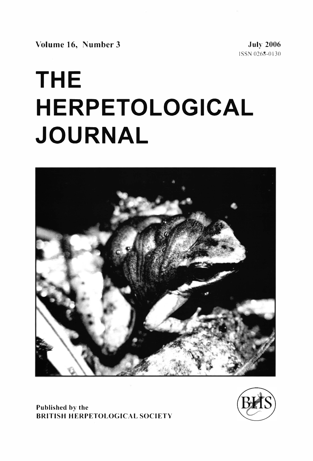 The Herpetological Journal